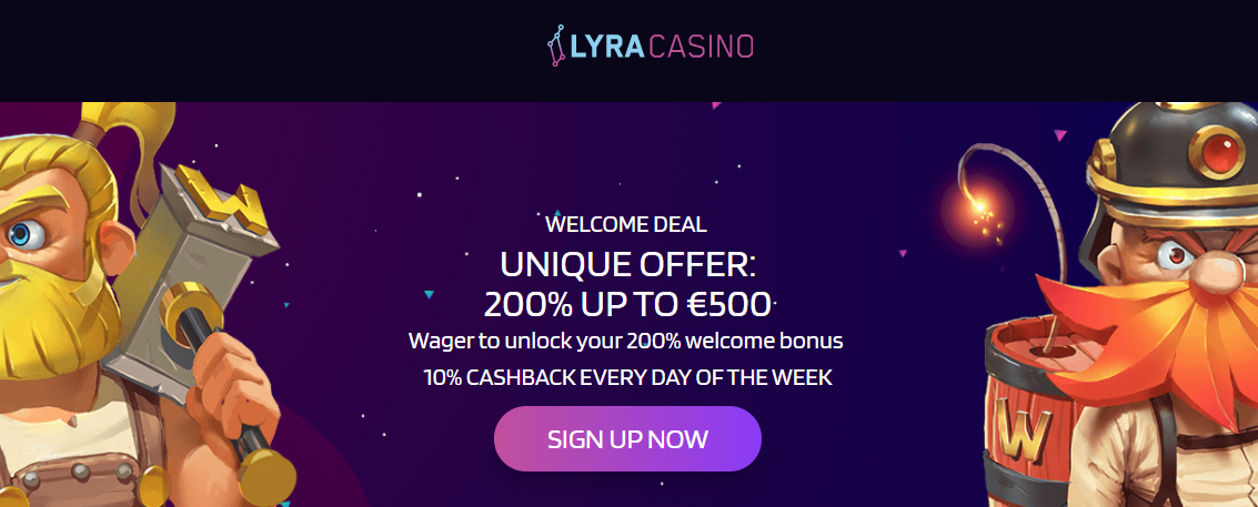 Lyracasino wagerfree Cashback