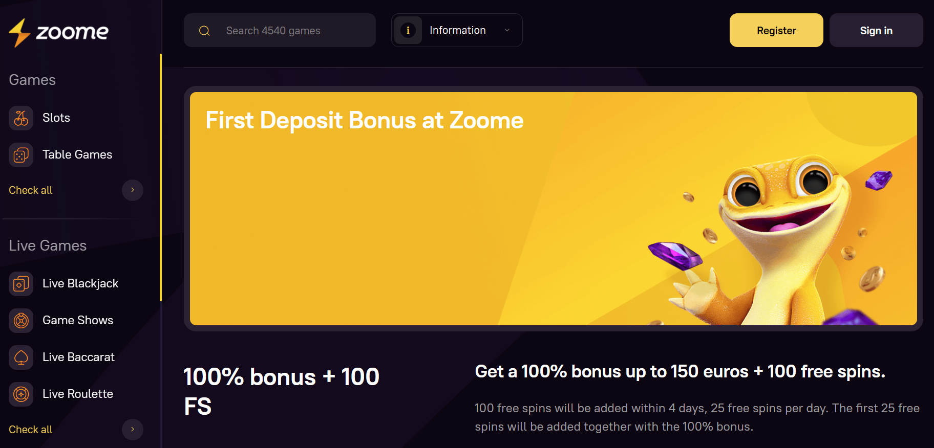 Zoome Freespins