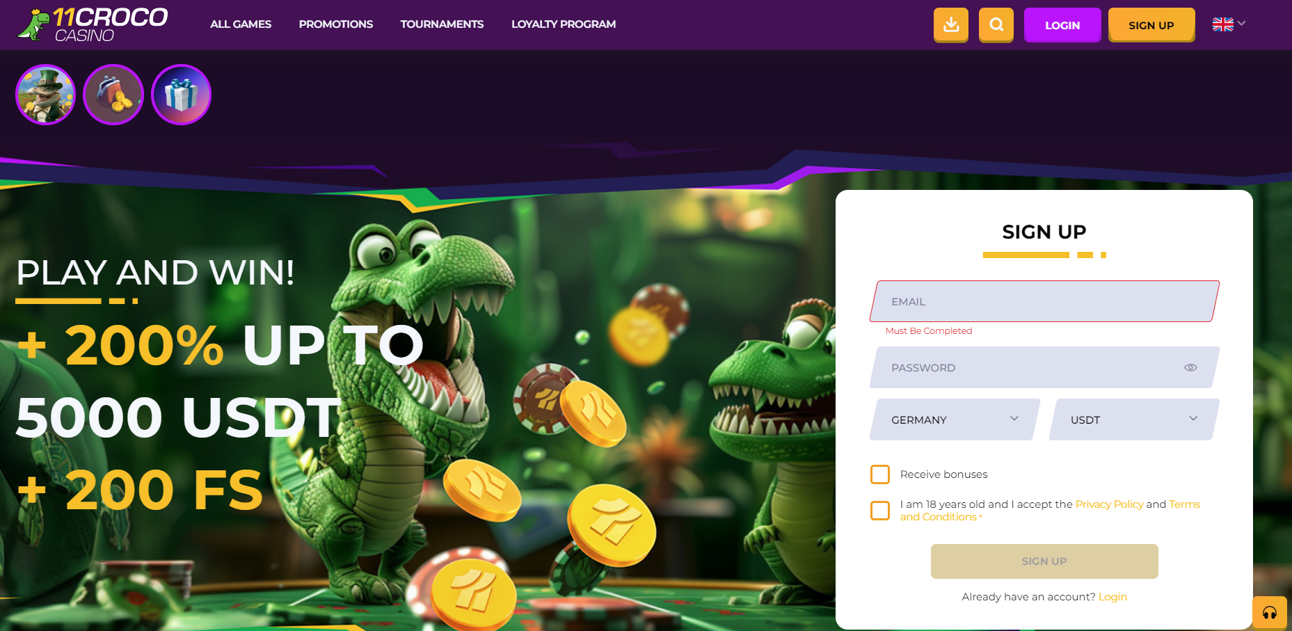 11croco Freespins