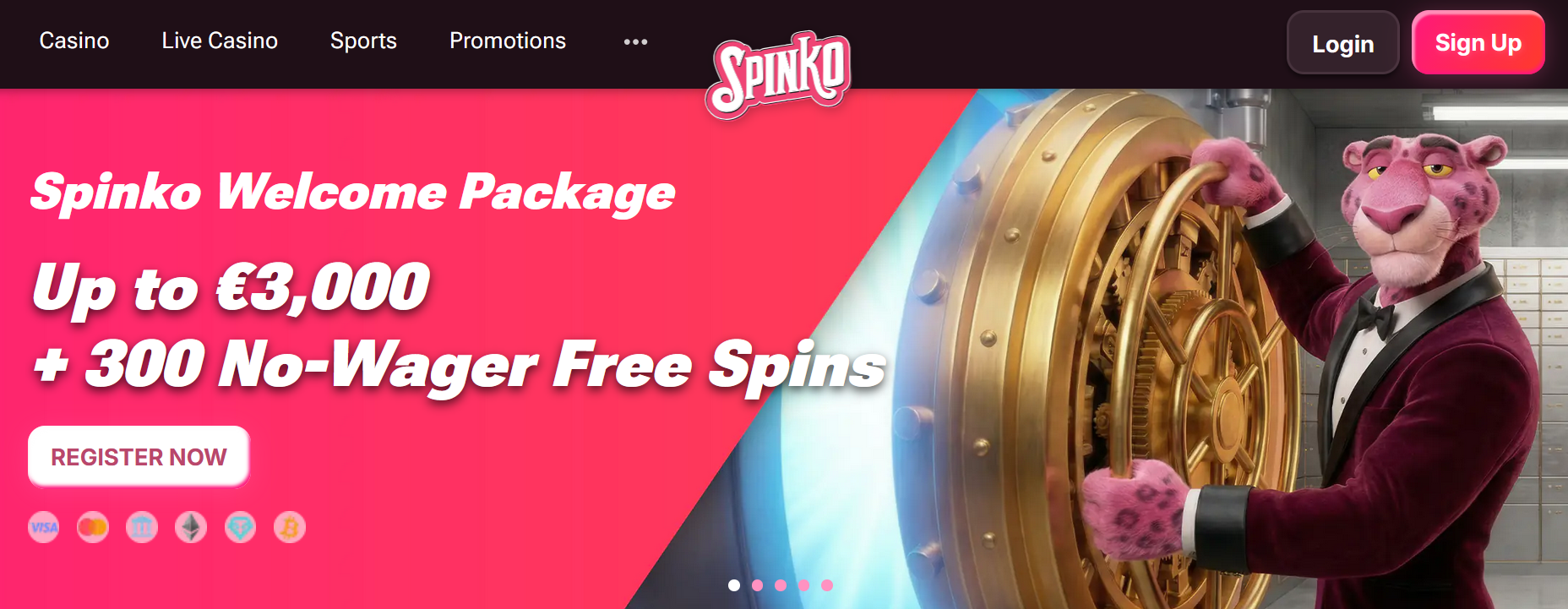 Spinko wagerfree Freespins